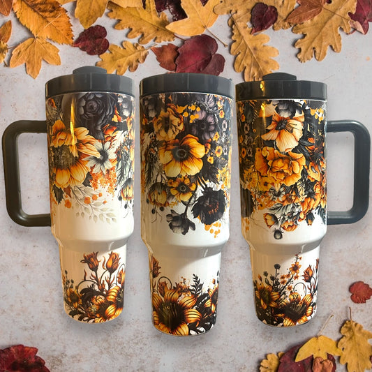 Fall Floral 40oz Tumbler