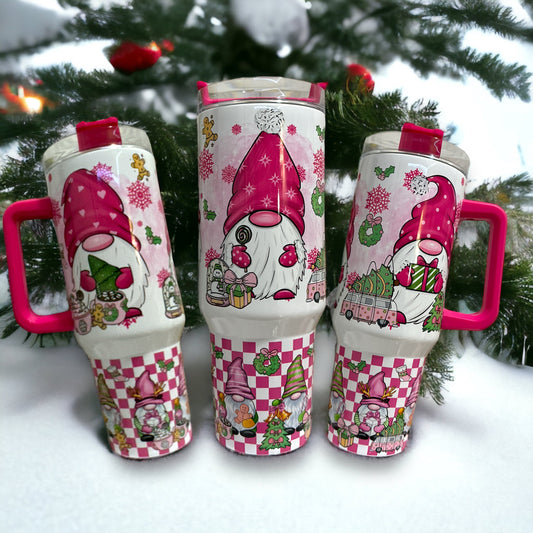 Christmas Gnome 40oz Stainless Steel Tumbler